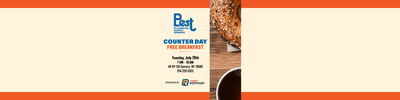 Counter Day Free Breakfast